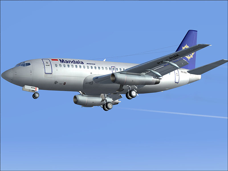 Mandala 737-200 This Is Repainted Textures Of Erick Cantus New Boeing 737-200 In The Color