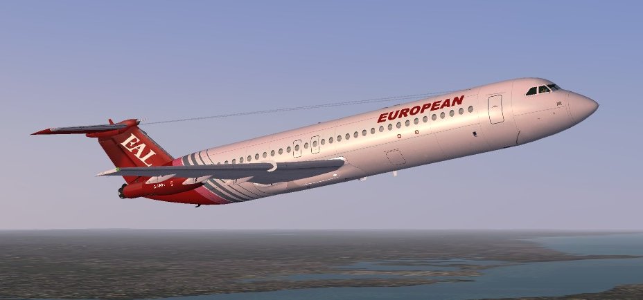 Fs2004 Bac 1-11 500 Hush Kit Eal Brand New Flight Simulator Design Studio (Fsds) 2.4 Model