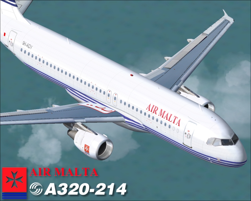 Flight Simulator 2002 And 2004 Ifdg Airbus A320-214 Model By Ifdg, Paint Scheme: Air Malta