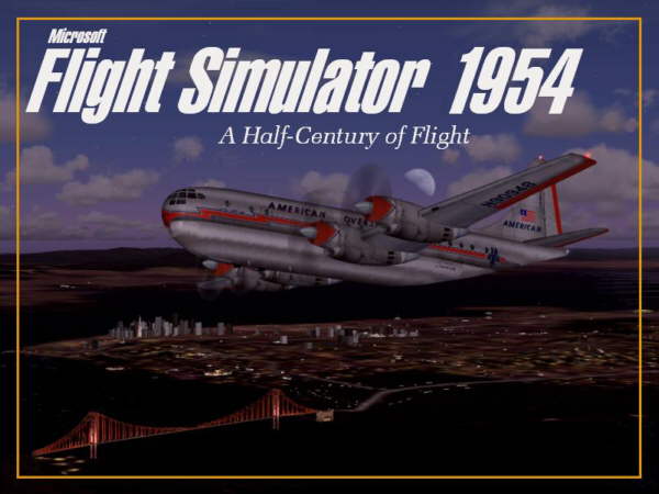 Flight Simulator 1954 - A Half Century Of Flight Splash Screens & Template For Fs2002 Or F