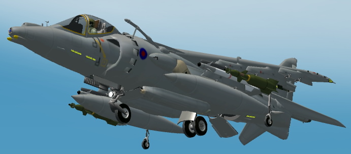 Fs2002/Fs2004 Bae Harrier Gr.7 The Harrier Gr7 Is A Single Seat, Multi-Role Combat Aircraf