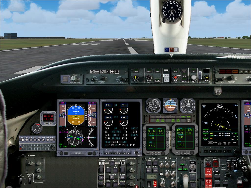 New Panel For Fs2004 Msfs Default Learjet 45, Very Realistic, Based On A Real Picture Rewo