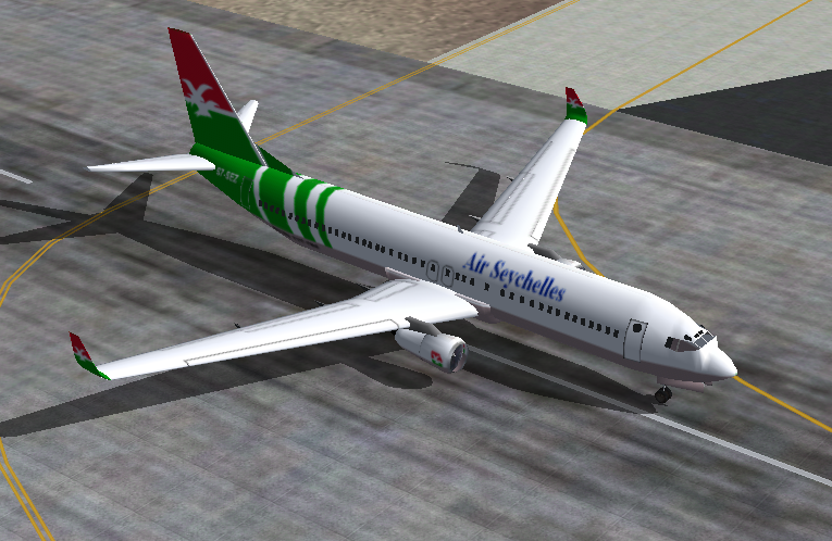 Boeing 737-700 Painted In The Colors Of The South African Airways And Air Seychelles