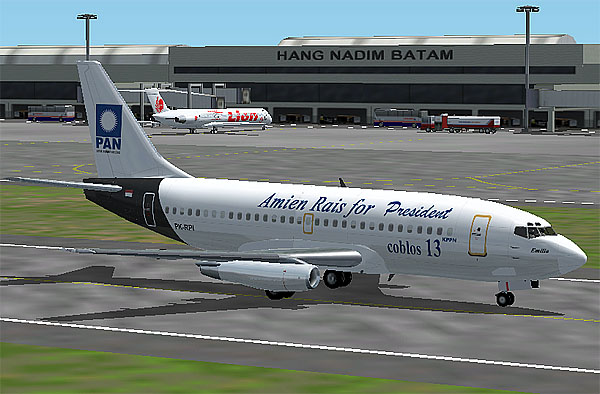 Boeing 737-200 Republic Express(Rpx) Pan Livery Republic Express Is Leased To Amien Rais,O