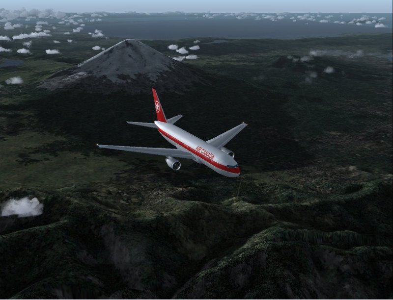 Boeing 767-200Pw In Air Canadas Classic Livery, Painted In 32-Bit Reflective Textures