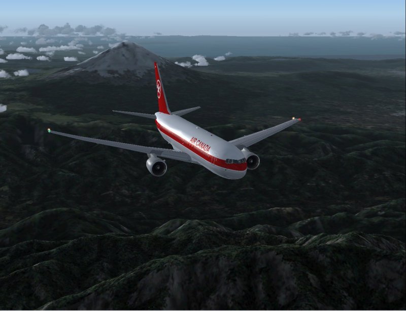 Boeing 767-200Pw In Air Canadas Classic Livery, Painted In 32-Bit Reflective Textures
