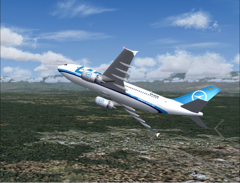 Airbus A310 In Lloyd Aero Boliviana Livery, Painted In 32-Bit Textures