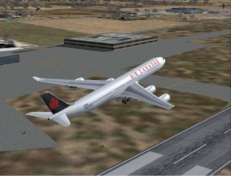 Airbus A340-500 Air Canada For Flight Simulator Painter