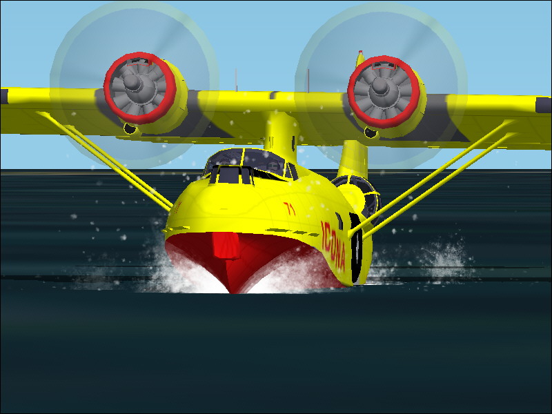 Fs2004 Consolidated Pby Catalina Canso 71 Icona Is A Spanish Fire Fighting Company, Using