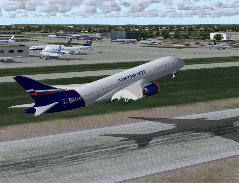 Boeing 7E7-800 Dreamliner In Aeroflot Livery