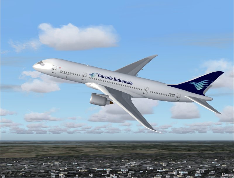 Boeing 7E7-800 Dreamliner In Garuda Indonesia Livery