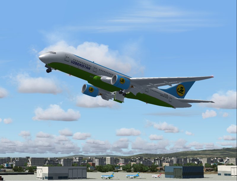 Boeing 7E7-800 Dreamliner In Uzbekistan Airlines Livery