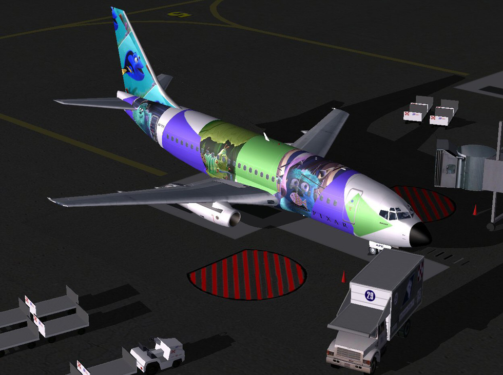 Pixar 737-200 This Is A Paint Of Erick Cantus New Boeing 737-200 (Fictional Pixar Fantasy)
