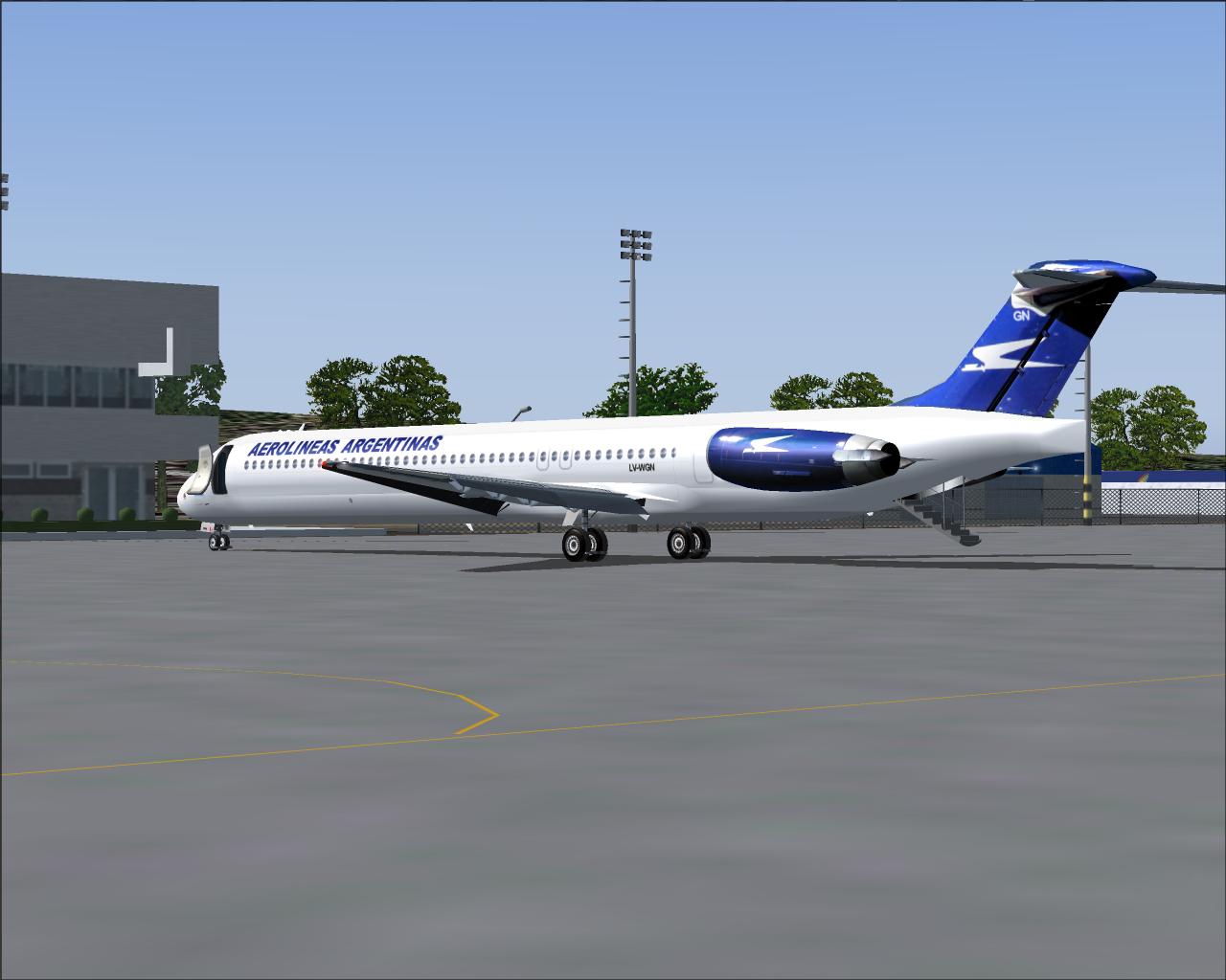 Fs2004 Sga- Mcdonnell Douglas Md-83 Austral Lineas Aereas Registration Lv-Wgn