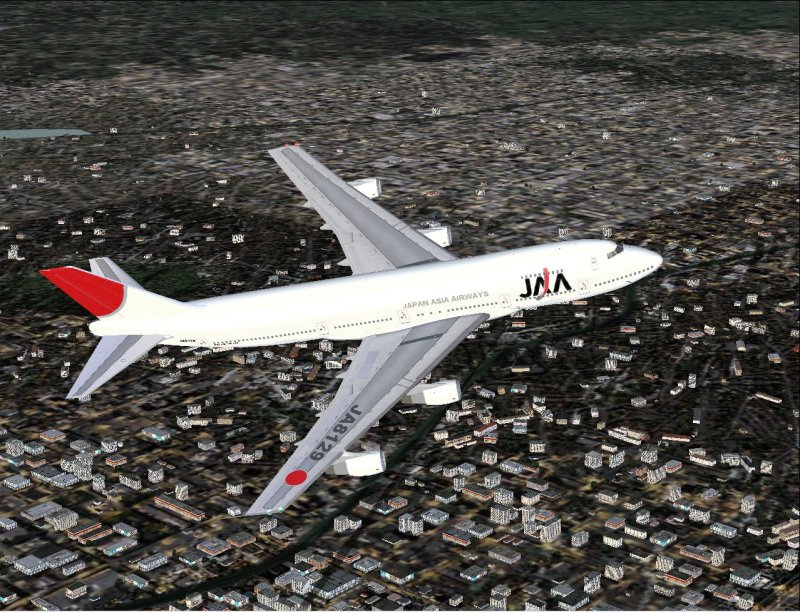 Boeing 747-246 In Japan Asia Airways New Livery, Registration Ja8129; Utilizing Project Op — 1