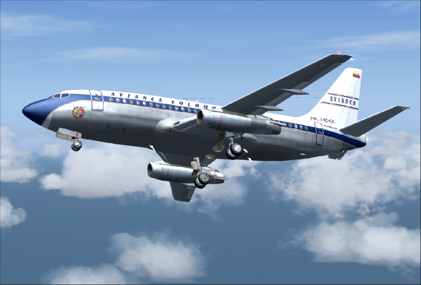 Fs 2004/Fs2002 Boeing 737-200 V1.0 Avianca Colombia Hk-1404 (Retired) This Is A Repaint By