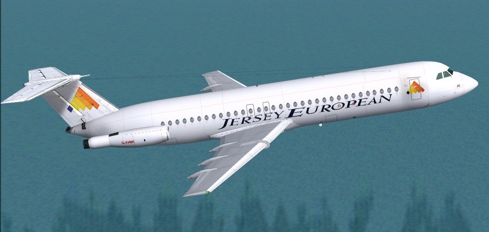 Fs2004 Bac 1-11 500 Hush Kit Jersey European Brand New Flight Simulator Design Studio (Fsd