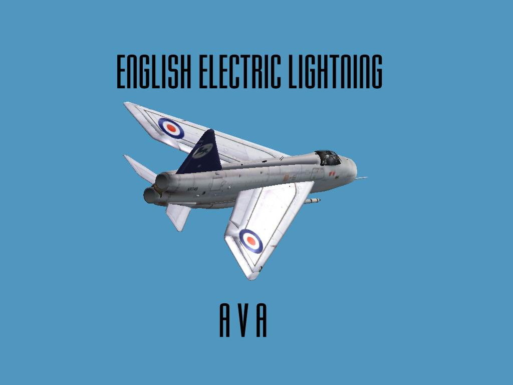 Fs2002/Fs2004 English Electric Lightning It Is The First Supersonic Jet From Britain That
