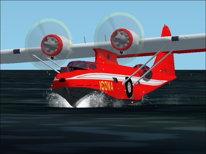 Fs2004 Consolidated Pby-5A Catalina Icona Ec-Fmc Icona Is A Spanish Fire Fighting Company,