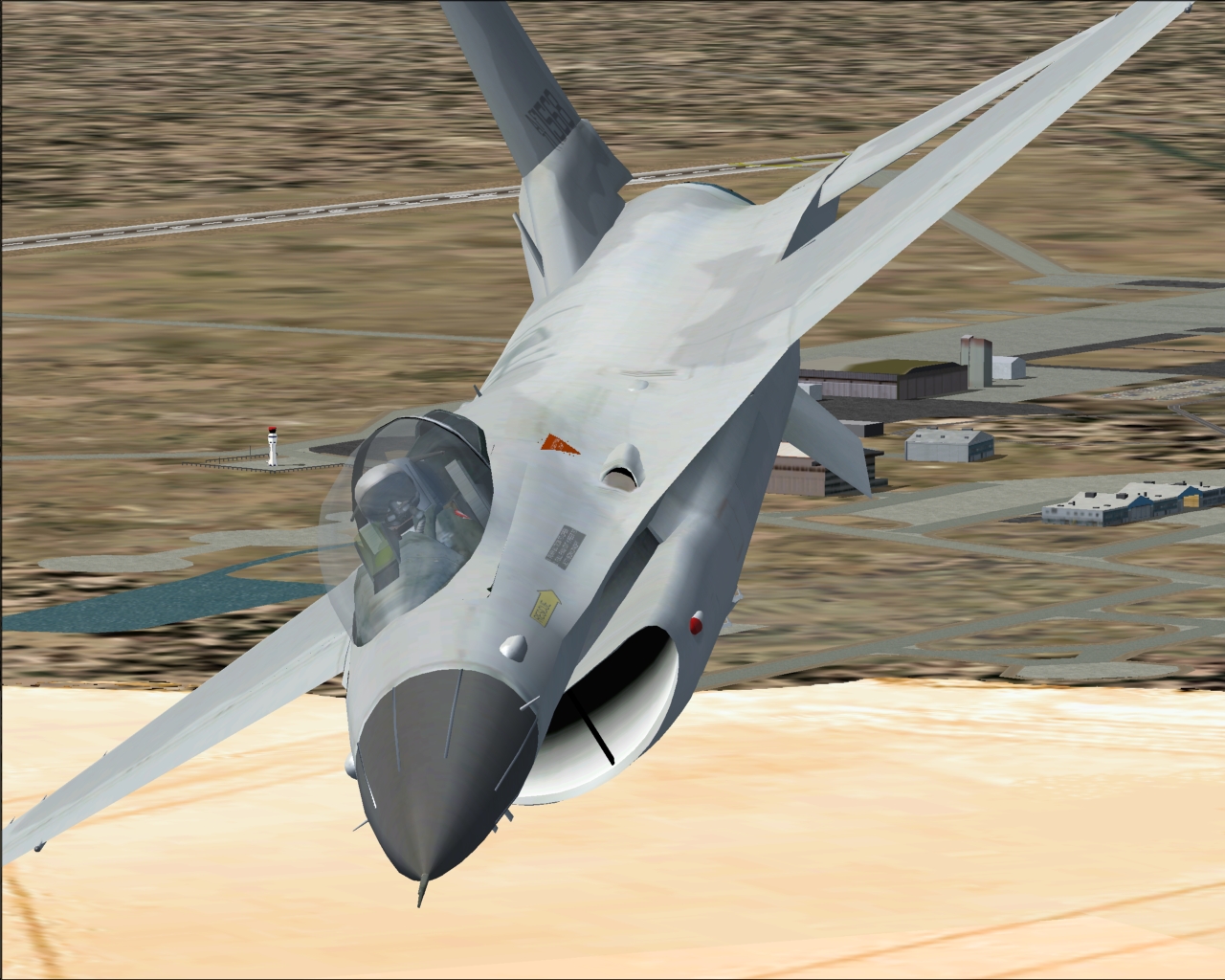 Fs2004/Flightsim Fs2004/Fs9 Yf-16 Air Superiority Gray