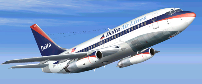 Delta Air Lines Boeing 737-200 N303Dl This Is Repainted Textures Of Erick Cantus New Boein