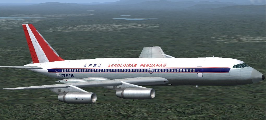 Fs2004 Convair Cv990A Apsa - Aerolineas Perunanas Original By Erick Cantu
