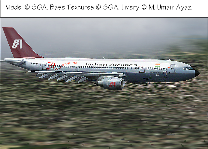 Fs2002 Fs2004 Indian Airlines Airbus A300B4-200