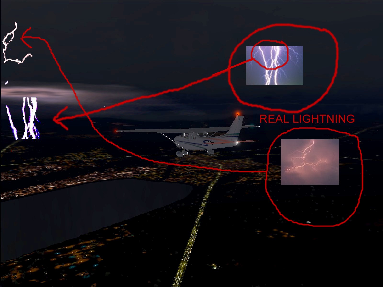 Xtreme Real Life Lightning 2 Fs2004 These New Textures Were Derived From Real Life Shots O