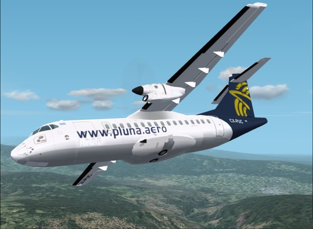 Pluna Uruguay Atr 42-320 Registration: Cx-Puc For Fs2002/Fs2004 The First Regional Turbopr