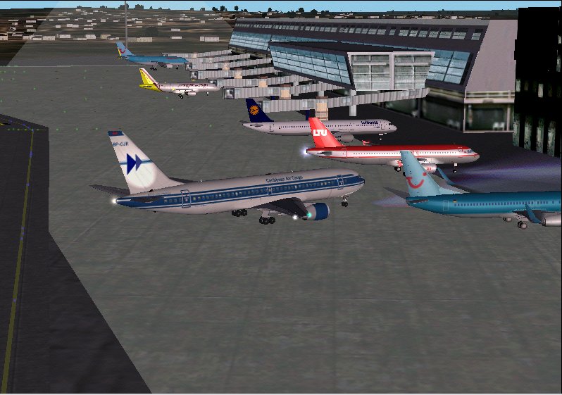 Edds Redone Stuttgart Airport For Fs2002 This Is Scenery That Includes New Terminal Bldg A — 1