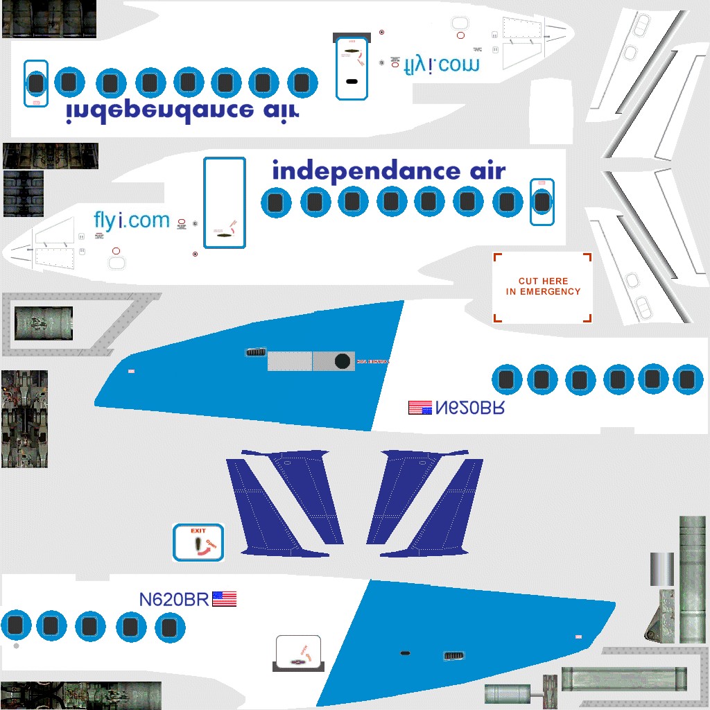 Fs2004 Independence Air Crj-200