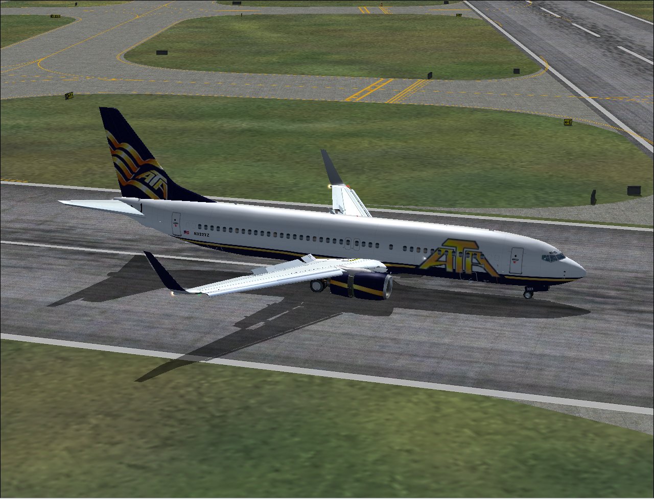 Boeing 737-83N (Wl) In American Trans Air Livery, Registration N322Tz, Using The Excellent