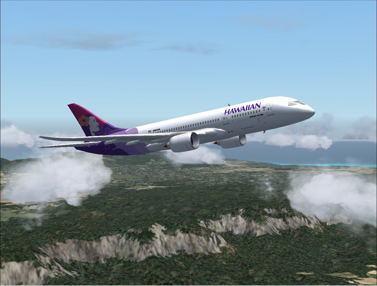 Boeing 7E7-800 Dreamliner In Hawaiian Airlines Livery