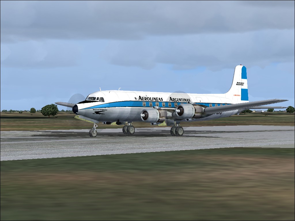 Fs2004 Aerolineas Argentinas Douglas Dc-6 Aerolíneas Argentinas Douglas Dc-6 Lv-Adu As It