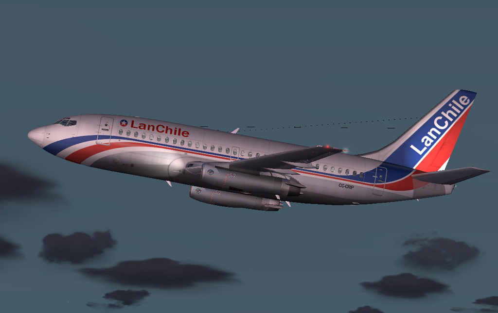 Lan Chile 737-230 Adv This Is A Paint Of Erick Cantus Boeing 737-200 In The Old Colors Of
