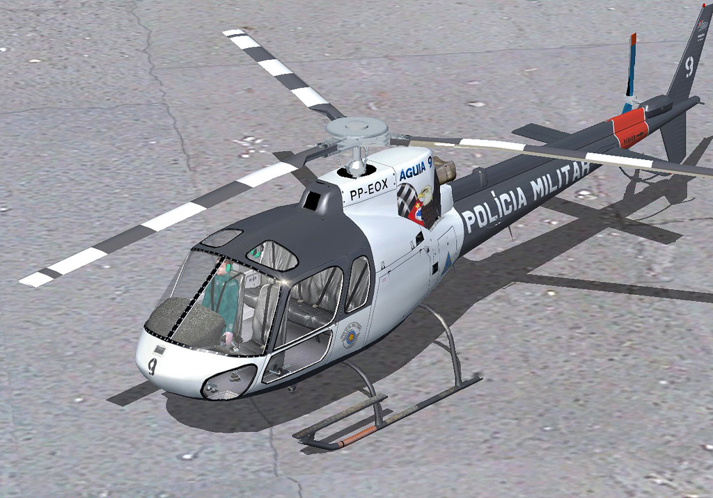 Fs2004 Aerospatiale As350 Esquilo Pp-Oex This Is Repainted Textures Of The As350 Used By T