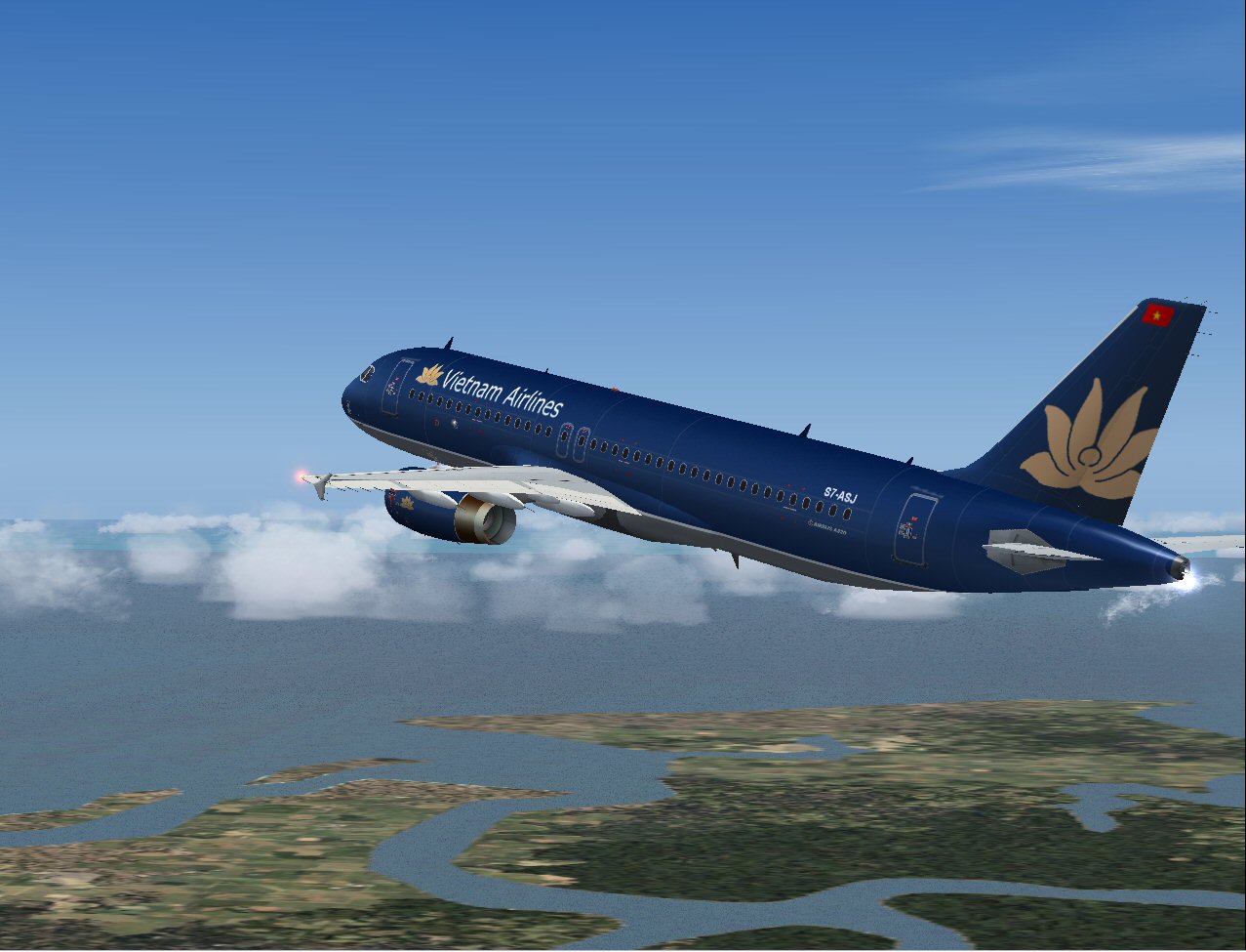 Airbus A320-214 (Iae V2500 Engines) In Vietnam Airlines Golden Lotus Livery, Registration