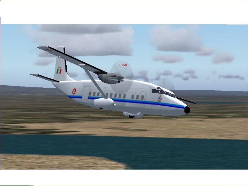 Flight Simulator 2004 Shorts 360 Indian Air Force Colors Original Model By Mike Stone