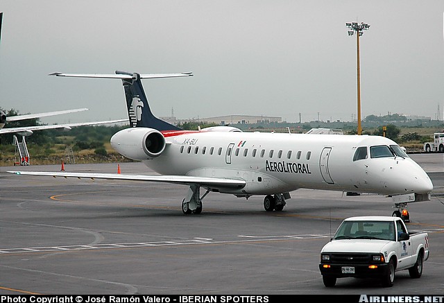 Emb145 In Aerolitoral (Mexico) This Is The Most Recent Airplane Of This Airline, Aerolitor