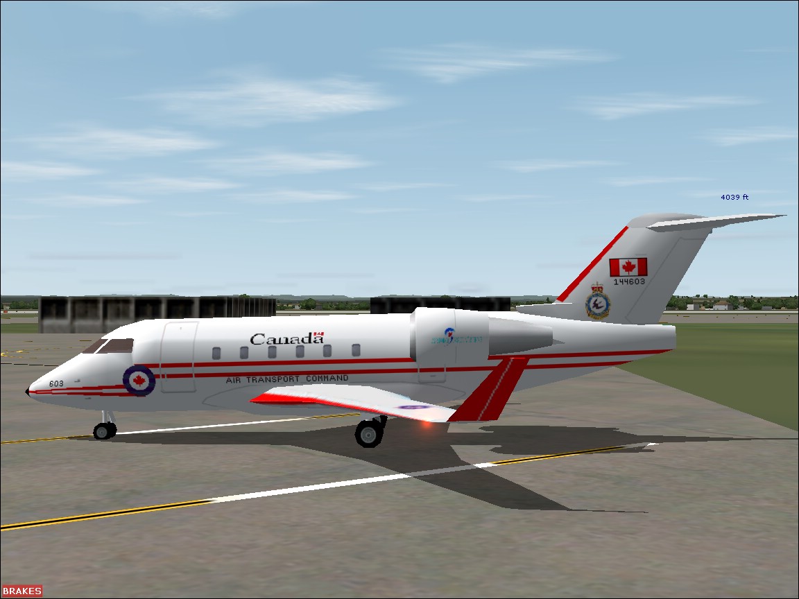Ai Exclusively Fs2004 Acof Canadian Armed Force Bombardier Cl-604 #144603 For Ai Only