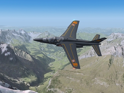 Fs2004 Alphajet Textures Repaint (Textures Only) 1 Versions For French Air Force