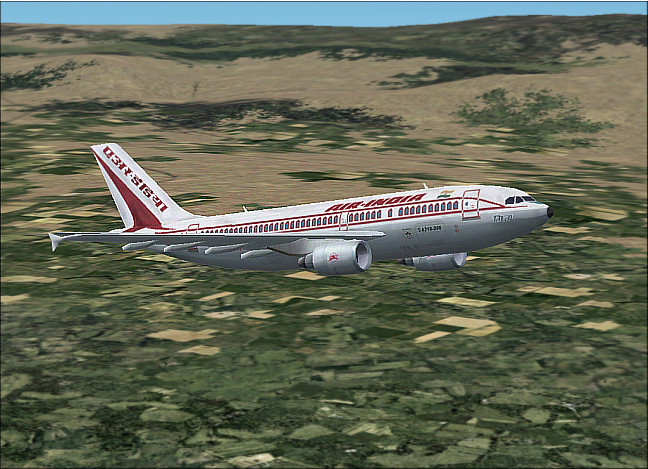 Fs2002/2004 Air India A310-300 Air India Airbus A310-300, Registration: Vt-Ejh, Callsign:t
