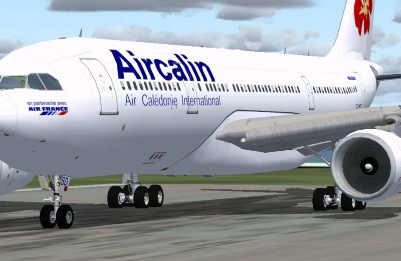 Aircalin A330-200 Ge Project Open Sky Model Panel: Flight Simulator B777-300 Panel Sound: