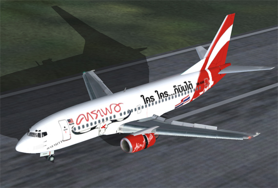 Air Asia Boeing 737-300 9M-Aan Carabao Repainted By Teow Wee Teo