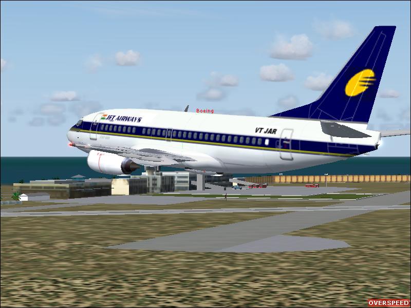 Boeing 737 -500 Jet Airways Colors Model By Sam Chin And Eric Cantu Repainted In Jet Airwa