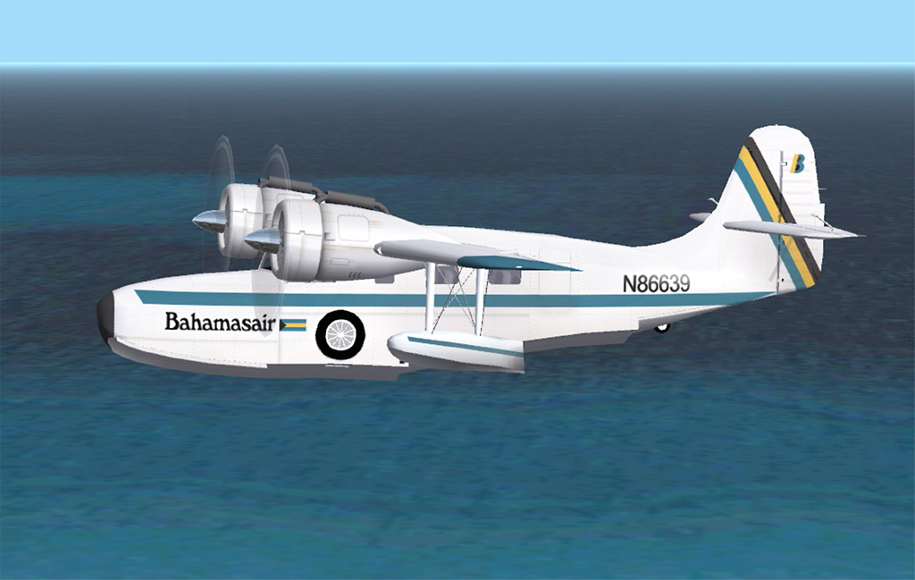 Fs2002/2004 Grumman Goose Bahamasair N86639 Textures Repaint Of Mike Stones Grumman Goose
