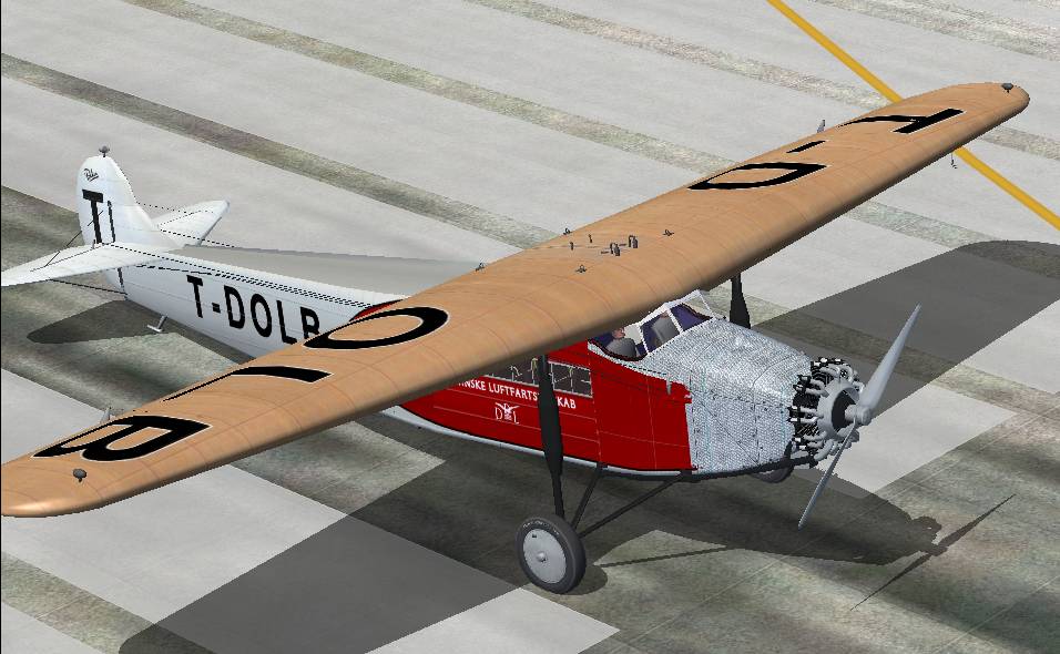 Flight Simulator 2004 Fokker Fviia Of Klm And Ddl Fs2004 Fokker F.viia In The Markings Of — 1