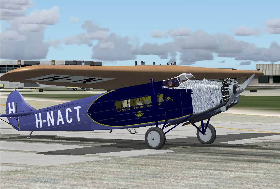 Flight Simulator 2004 Fokker Fviia Of Klm And Ddl Fs2004 Fokker F.viia In The Markings Of