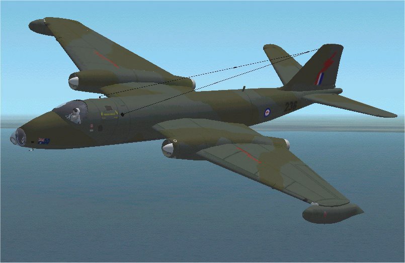 Fs2002/Fs2004 English Electric (Gaf) Canberrab20 V.01.2 The Canberra Was First Flown On Fr