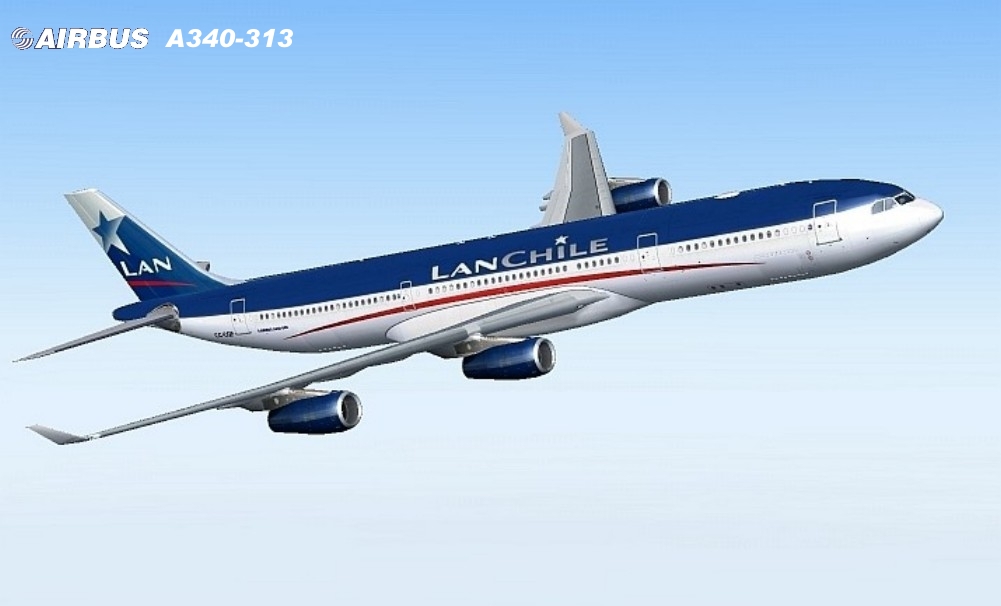 Project Opensky Airbus A340 313 Lan Chile Cc-Cqc Version 1 For Fs2004 Exclusively